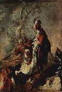 MAULBERTSCH, Franz Anton Der Apostel Philippus tauft einen Eunuchen oil painting on canvas